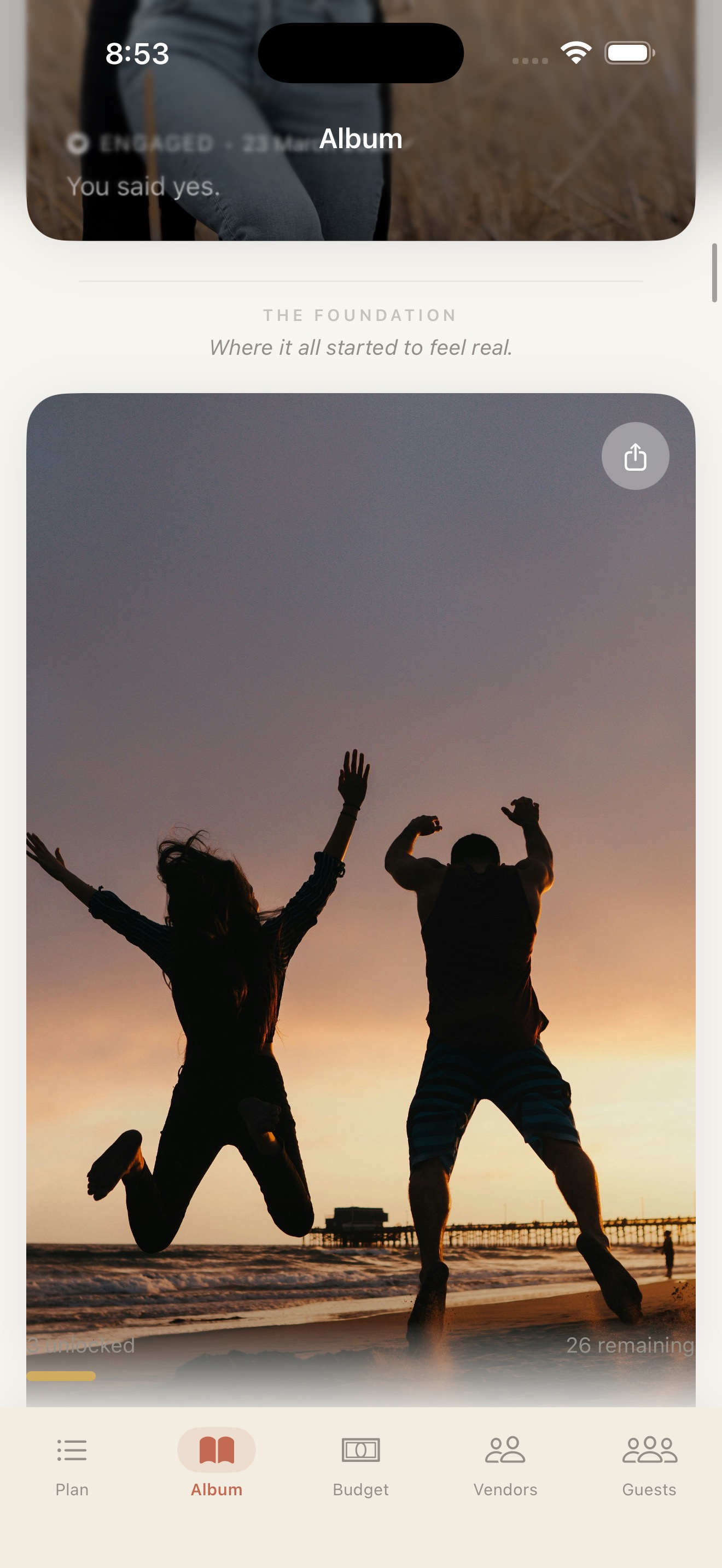 Wedding planning memories